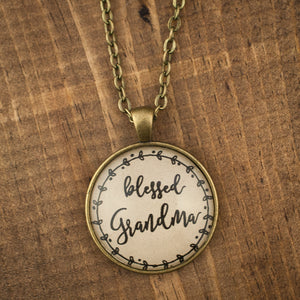 "blessed Grandma" necklace