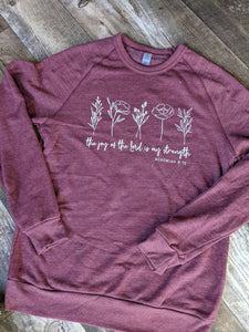 The Joy of The Lord is My Strength Sweatshirt  (Heather Current)