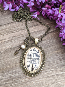 Raising Arrows Psalm 127 3-5 (charms and beads included)