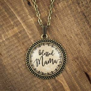 "blessed Mama" necklace