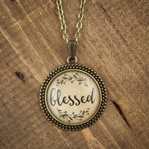 "blessed" necklace