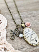 God is within her, she will not fail. Psalm 46:5  | charm necklace | Mother's Day Gift