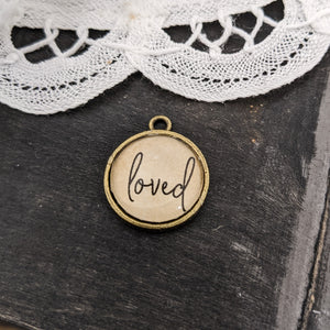 "loved" Bracelet Tag