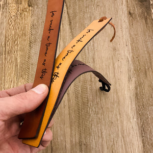 Esther 4:14 - Leather Bookmark - for such a time as this
