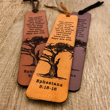 Ephesians 5:15-16 - Leather Bookmark - Redeem the time