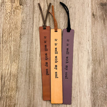 It is well with my soul - Leather Bookmark