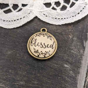 "blessed" Bracelet Tag