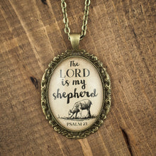 "The Lord is my shepherd" necklace